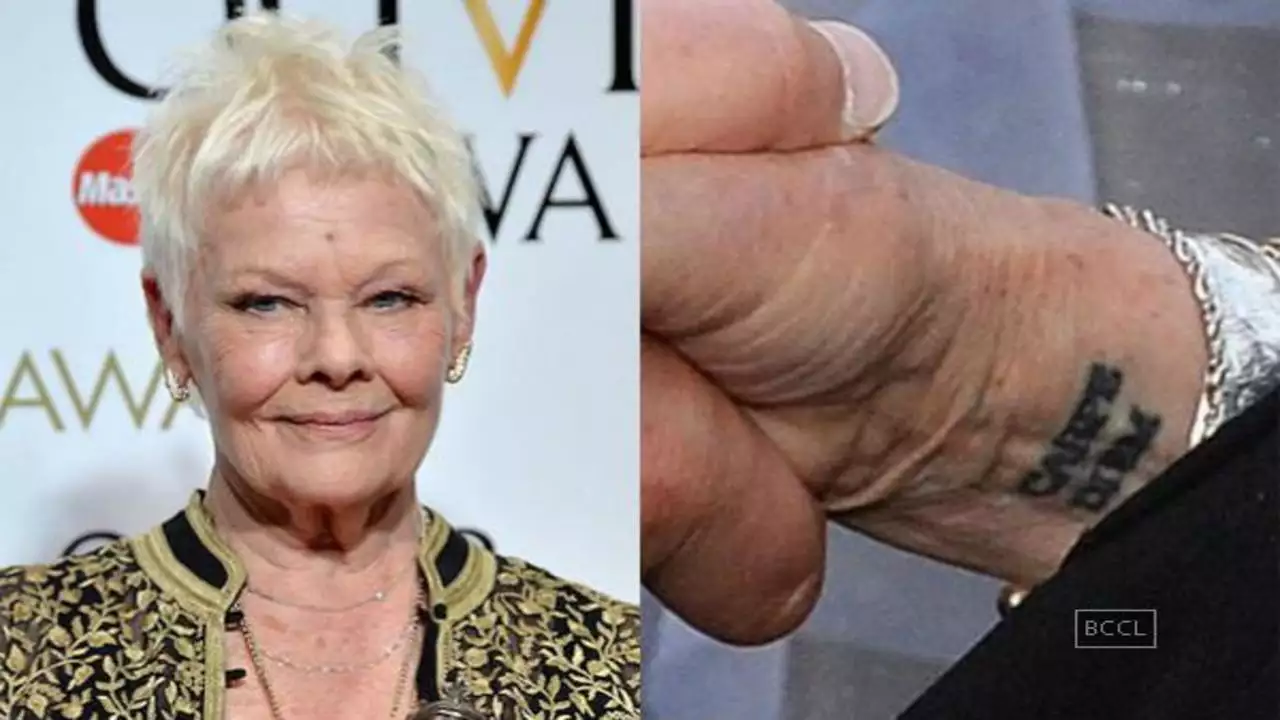 Judi Dench tat-too.tv