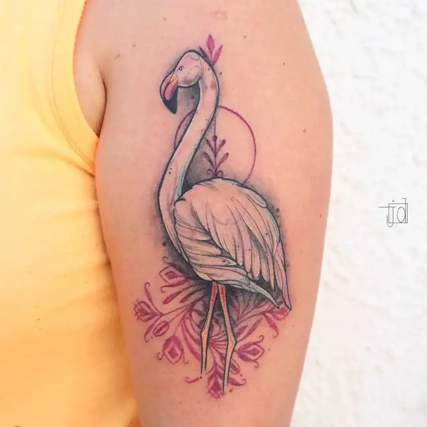 Tatuaggi di fenicotteri tat-too.tv