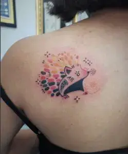 Tatuaje de erizo tat-too.tv