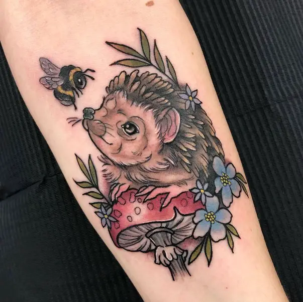 Tatuaje de erizo tat-too.tv