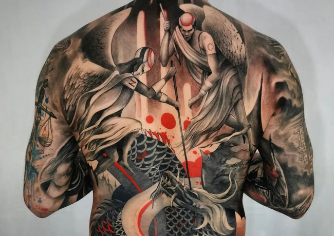 Tatuaj color realizat de Ionuț Alexandru Botez tat-too.tv