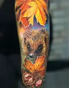 Tatuaje de erizo tat-too.tv