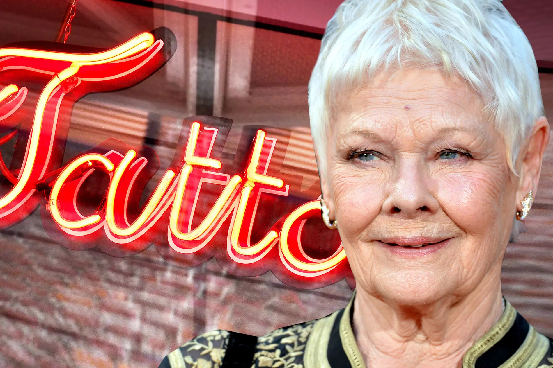 Judi Dench tat-too.tv