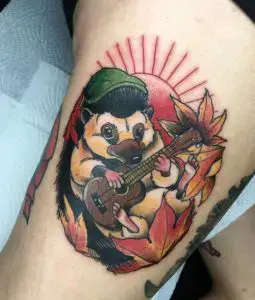 Tatuaje de erizo tat-too.tv