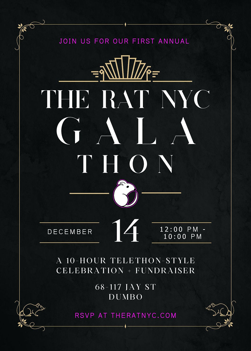  🐀 THE RAT NYC GALA-THON ✨