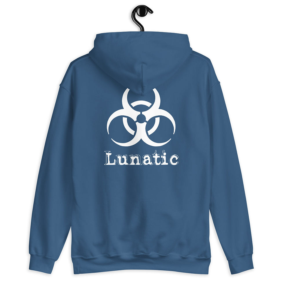 Thumbnail: Lunatic H&H Unisex Heavyblend Hoodie - White Print