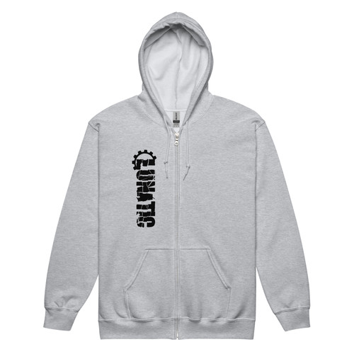 Lunatic Unisex Heavy Blend Zip Hoodie - Black Print | LUNATIC