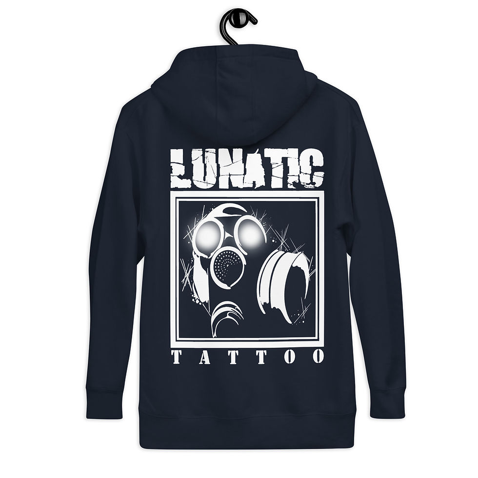 Thumbnail: Lunatic Tattoo Unisex Hoodie