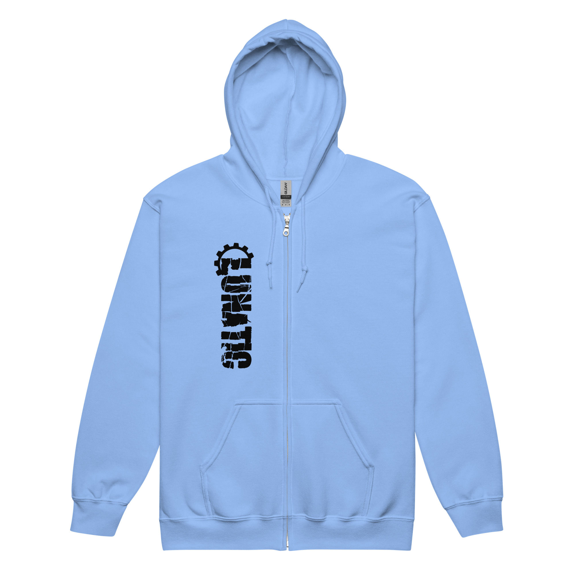 Lunatic Unisex Heavy Blend Zip Hoodie - Black Print