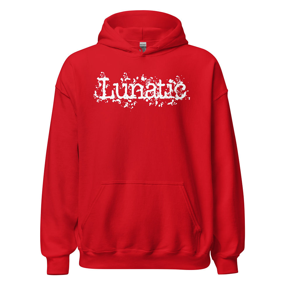 Thumbnail: Lunatic Distressed FAFO Unisex Hoodie - White Print