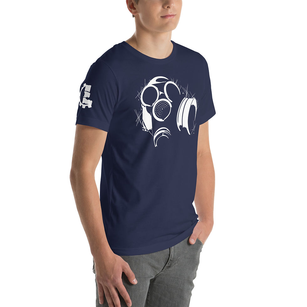 Thumbnail: Lunatic Gas Mask Unisex T - White Print