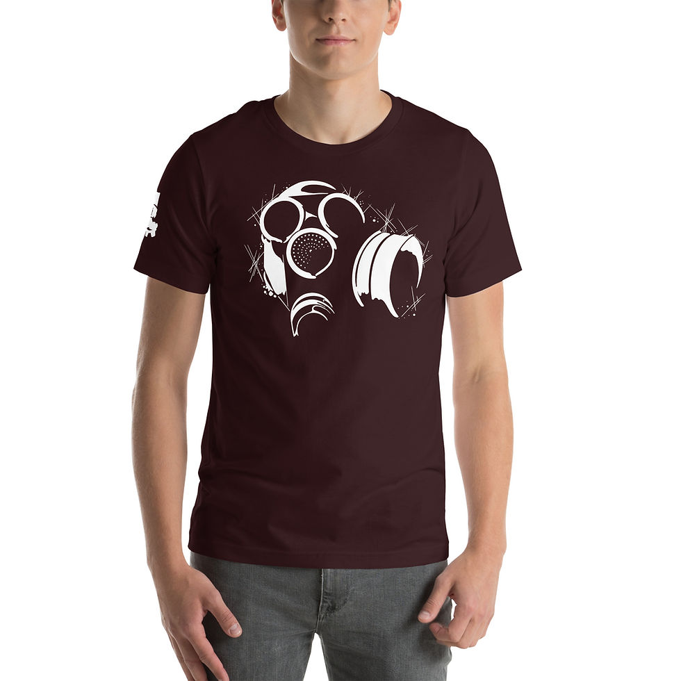Thumbnail: Lunatic Gas Mask Unisex T - White Print