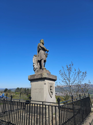 Statue for Robert the Bruce at Stirling Castle