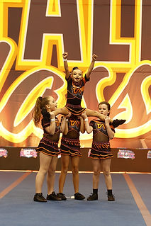 Cheerleaders from Tigers Athletics, Niagara's Cheerleading and Tumbling, St. Catharines, ON