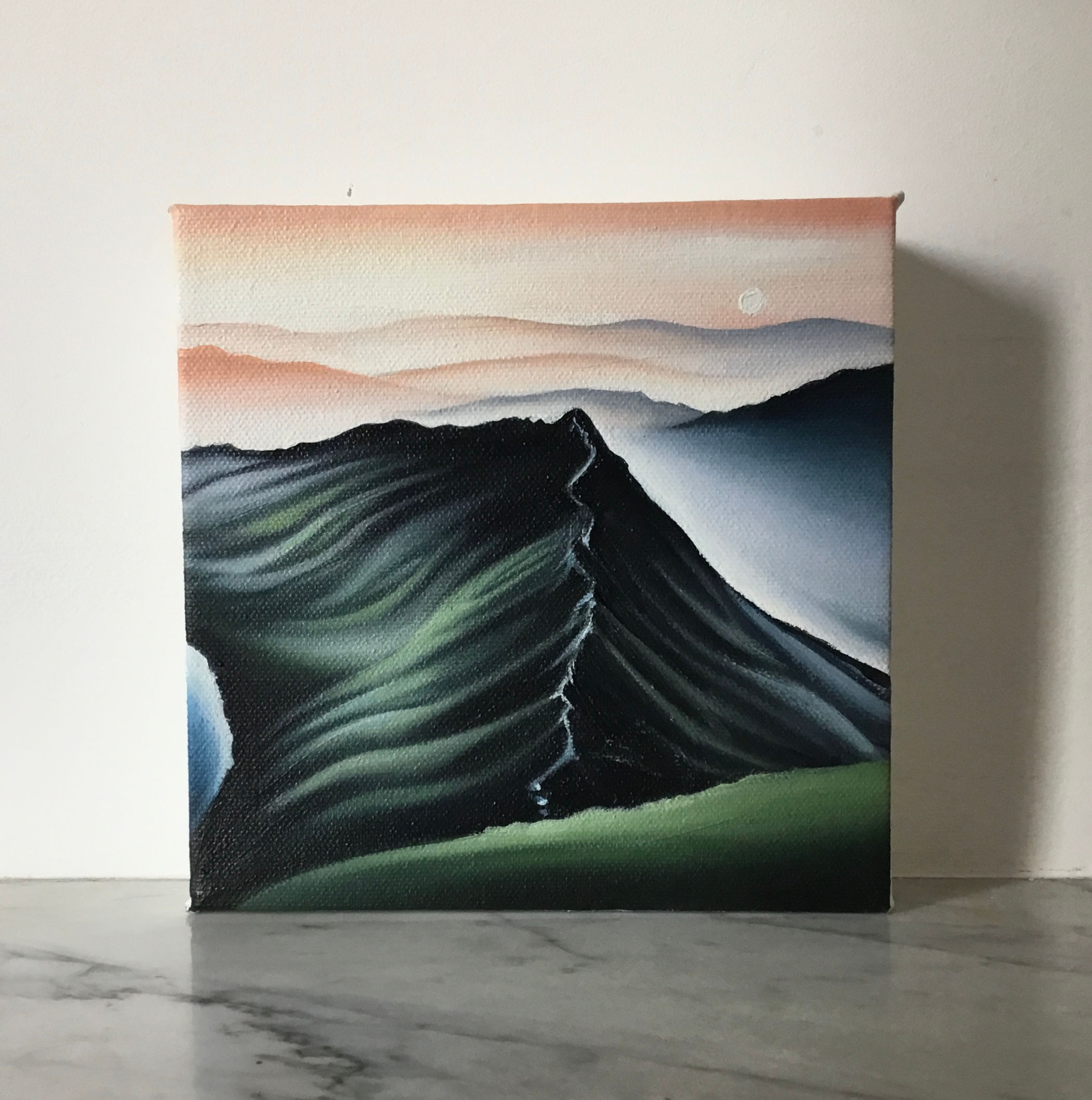 'The Pinnacle (Striding Edge)' Oil Painting