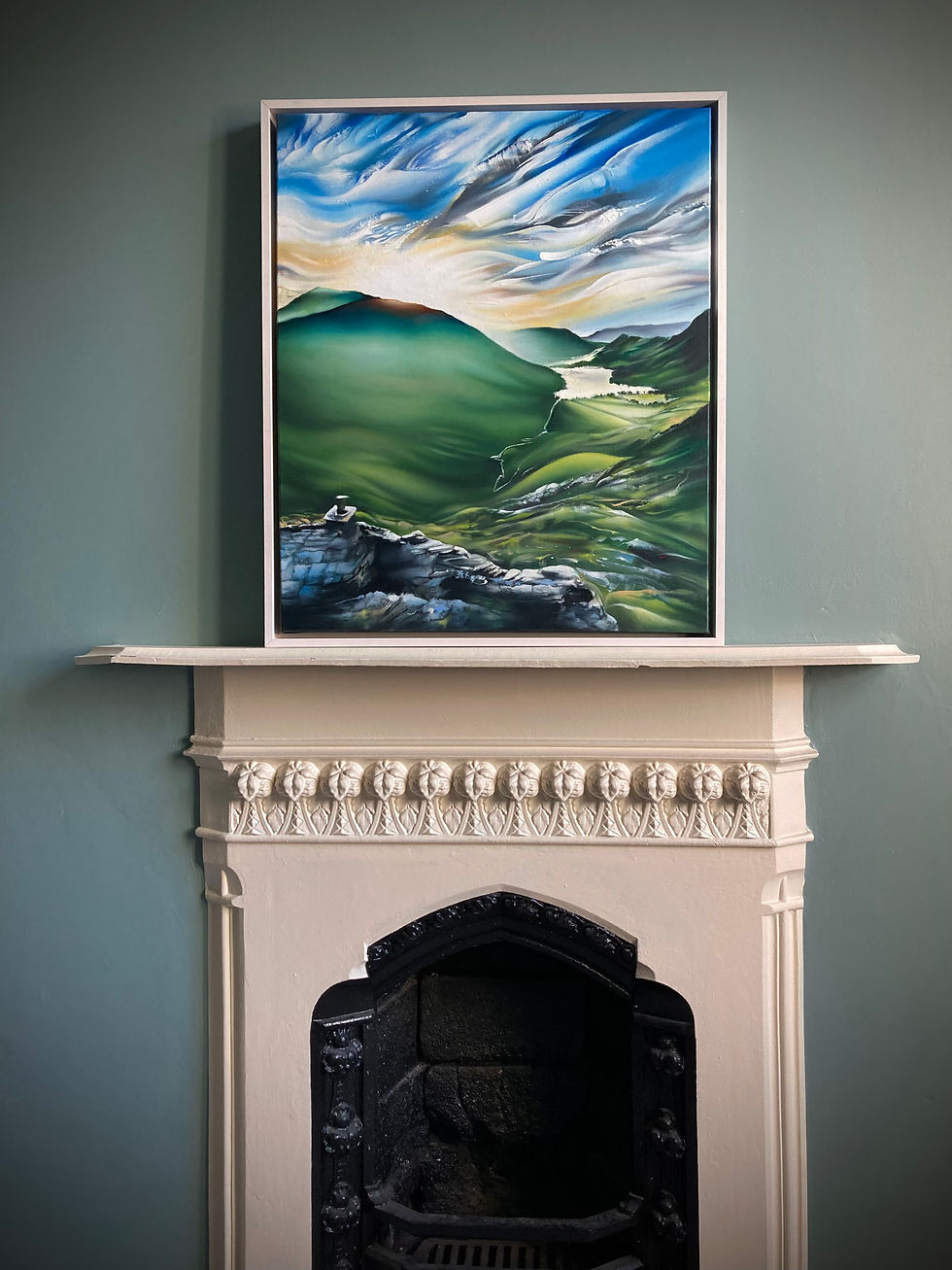 Thumbnail: A Room With A View (Buttermere) Oil Painting
