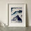 Thumbnail: 'Beyond The Sea, St Kilda (Deep Sea Indigo)' Lino Print