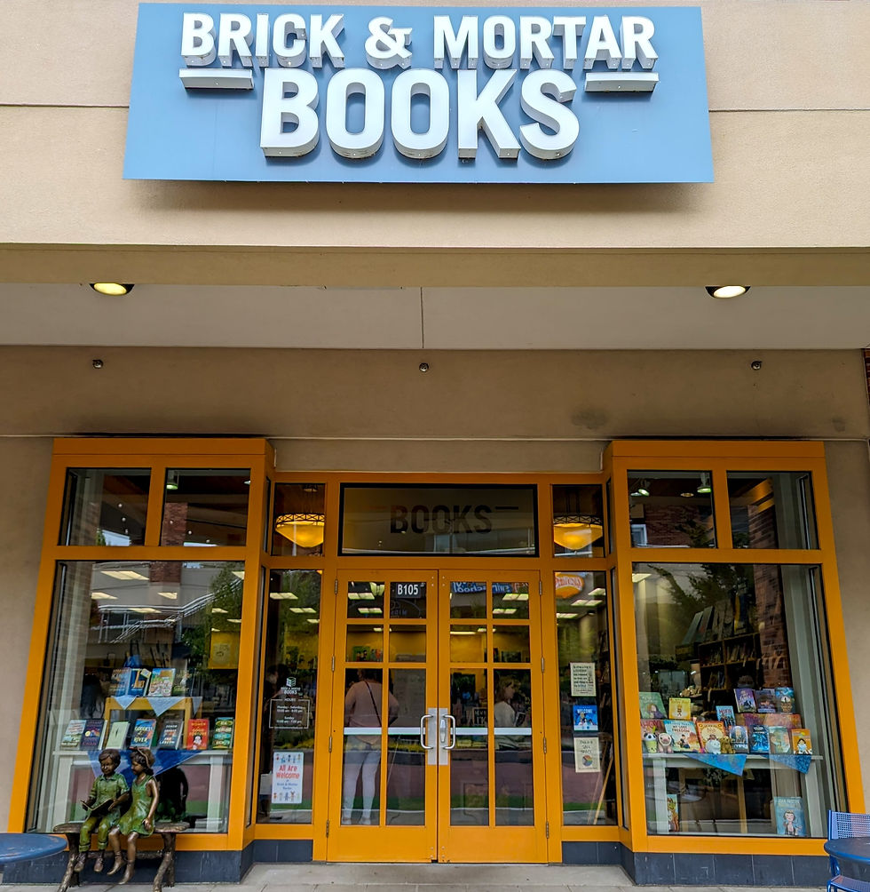 Storefront of Brick & Mortar Books