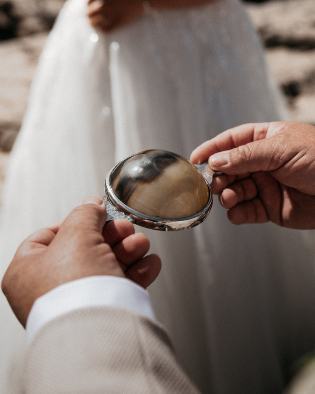 Close up photo of traditional Scottish quaich