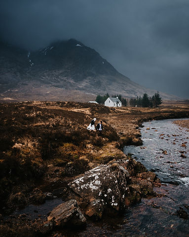 Wedding elopement in the Glncoe mountains, Scotland