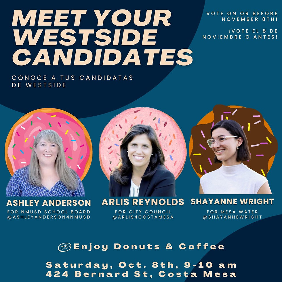 Coffee and Donuts with your Westside Candidates