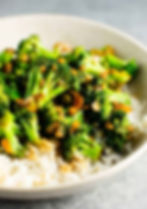 Sautéed Broccoli w/ Garlic Sauce