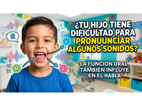 ¿Tu hijo tiene dificultad para pronunciar algunos sonidos? La función oral también influye en el habla