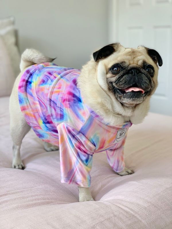 Pastel Swirl Velvet Top