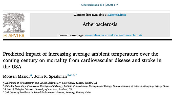Predicted impact of increasing average ambient temperature over the coming century on mortality from cardiovascular disease and stroke in the USA