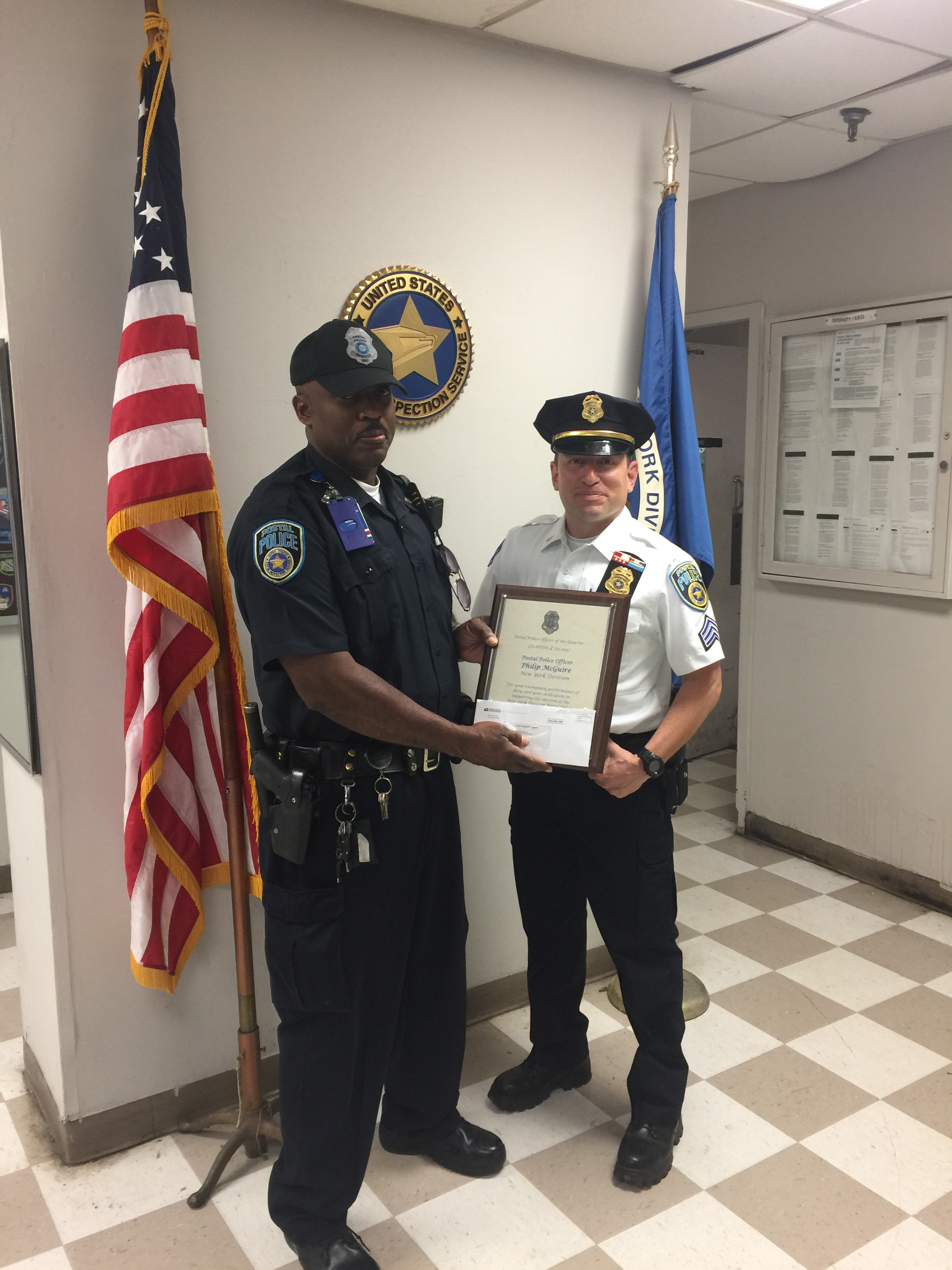 Officer McGuire receives award!