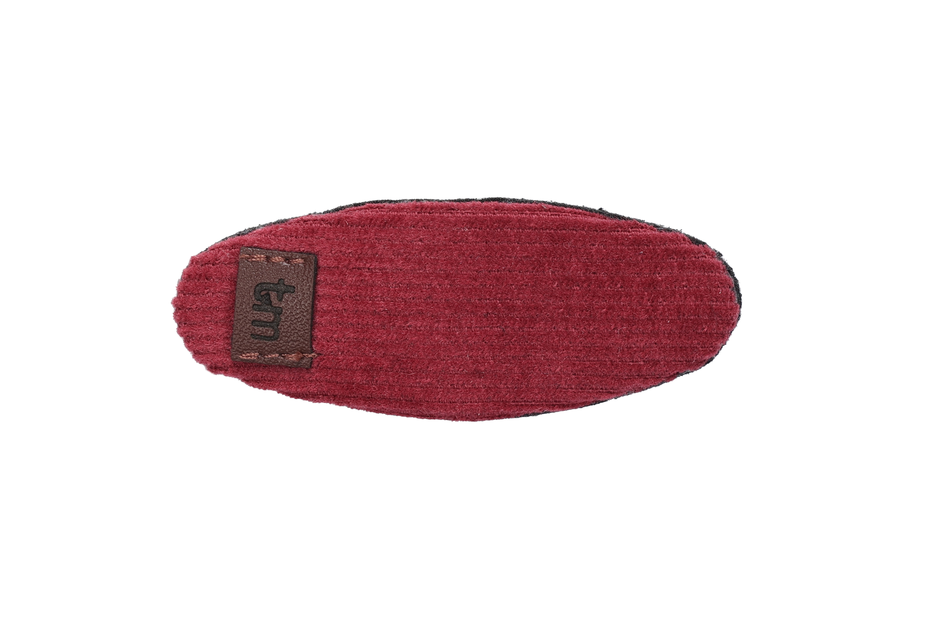Corduroy Barette Clip (Maroon)