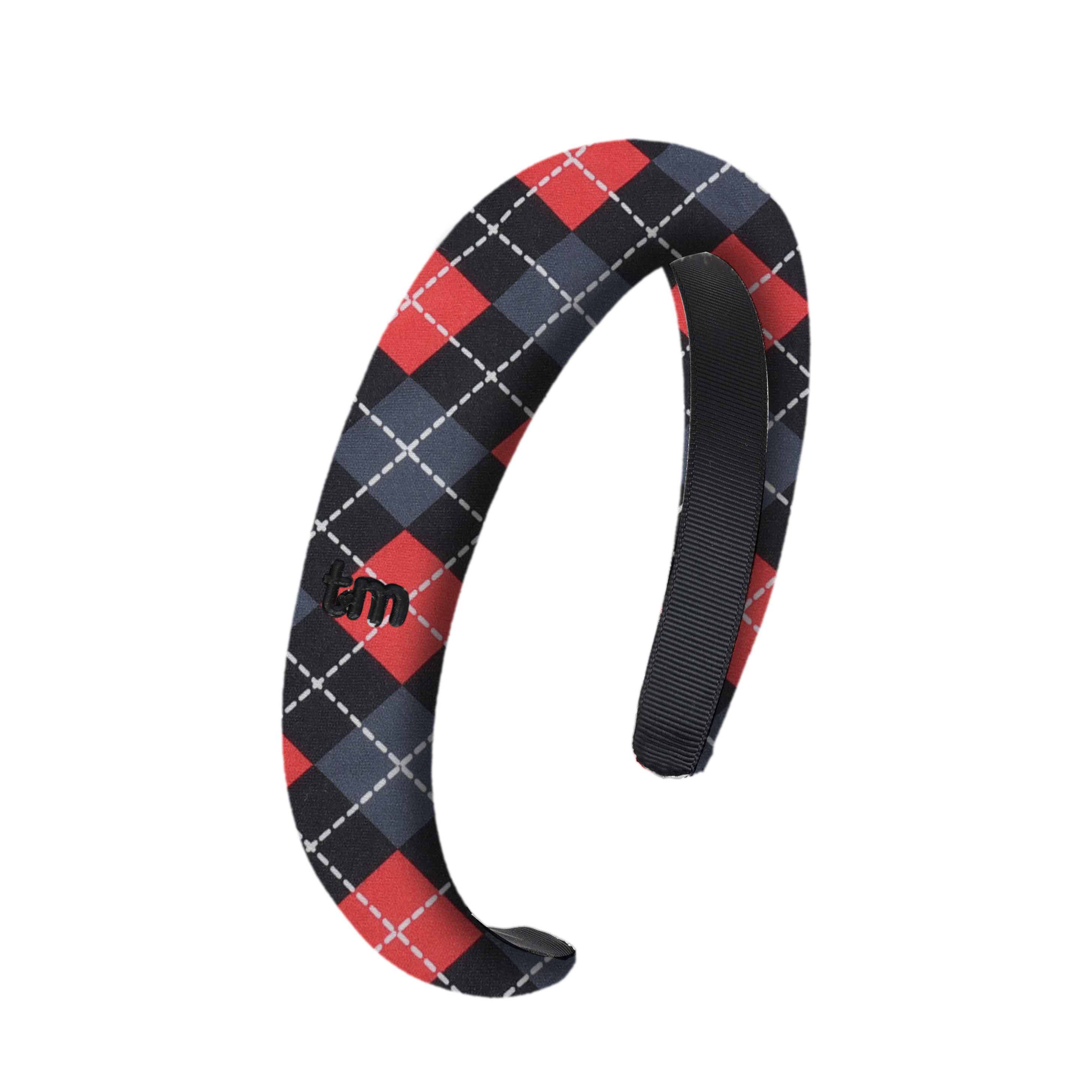 Argyle Hard Headband (Red)