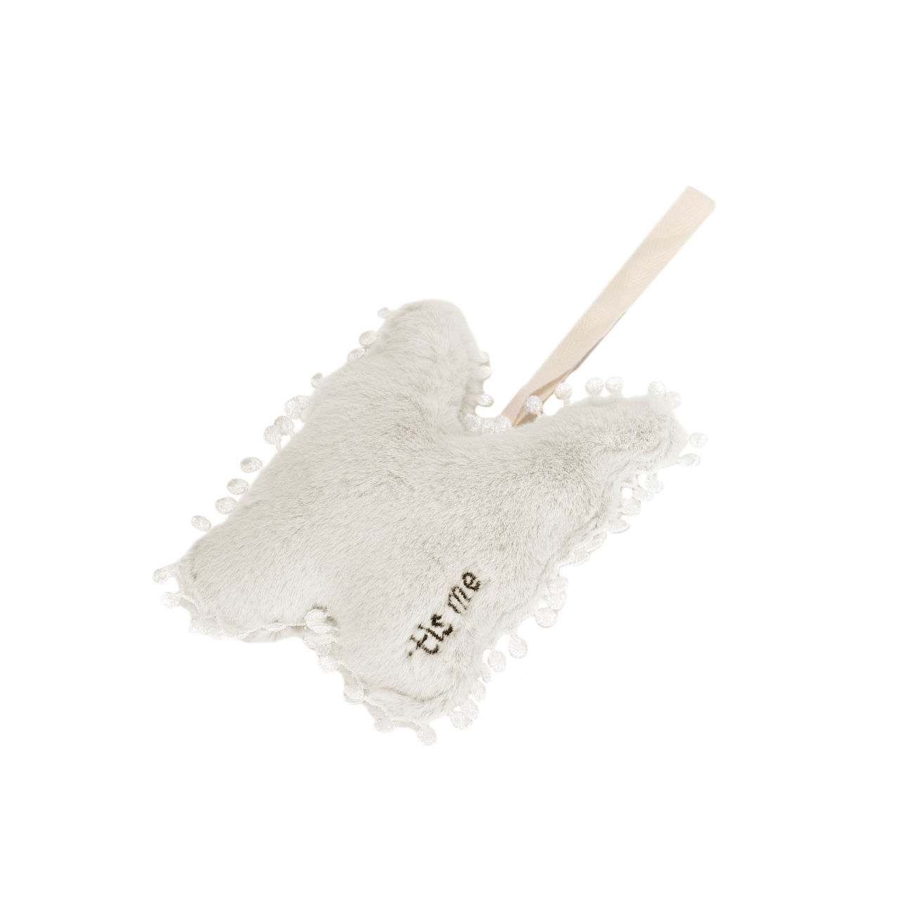 Paci Rattle Holder (Butterfly, Cream)