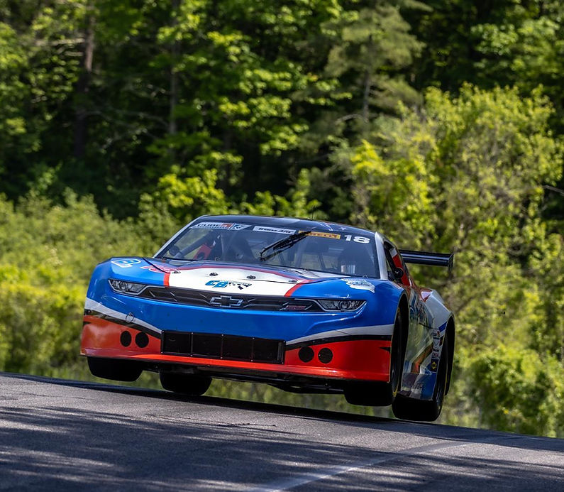 red white and blue camaro