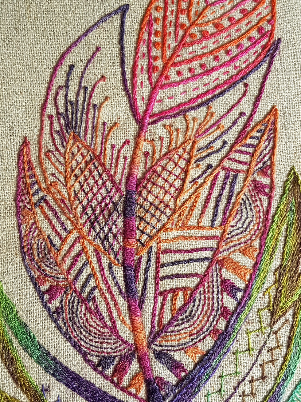Thumbnail: Floating Feather Stitchery
