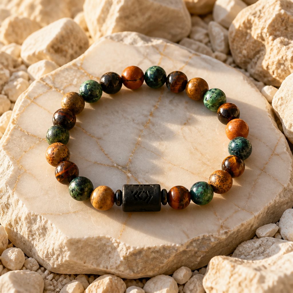 Bracelet zodiaque à perles Œil de Tigre