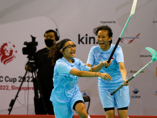Women's AOFC Cup: Singapore U19s defeat Indonesia 3-1 for first win [Singapore Floorball Series]