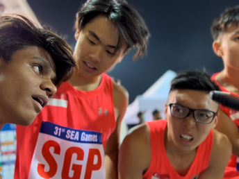 31st SEA Games [Athletics]: Singapore Men's 4x100m Team win first medal since 2015 