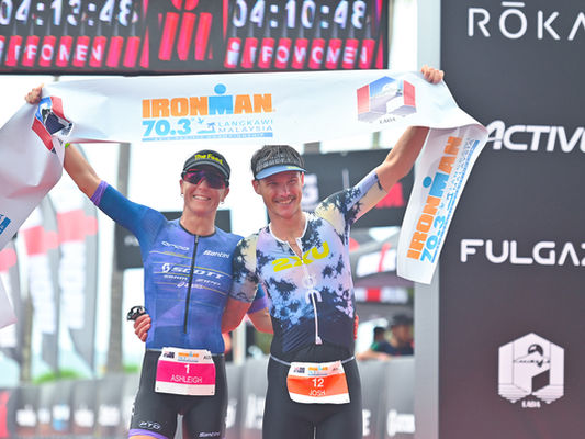 Couple Goals as Newly Weds Josh and Ashleigh Seal IRONMAN 70.3 Asia-Pacific Championship Titles