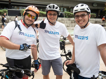 Mazars in Singapore cycles for 3,000km to raise funds for the terminally ill