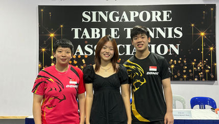 Youthful Squad for Singapore Table Tennis as Izaac Kuek and Zhou Jingyi Form Promising Team for Paris 2024 Olympics