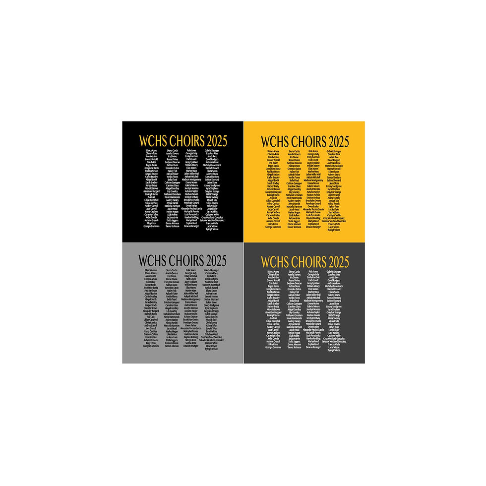 Thumbnail: WCHS Choir Section Shirts