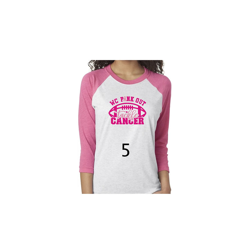 Thumbnail: Breast Cancer Sublimation Baseball T
