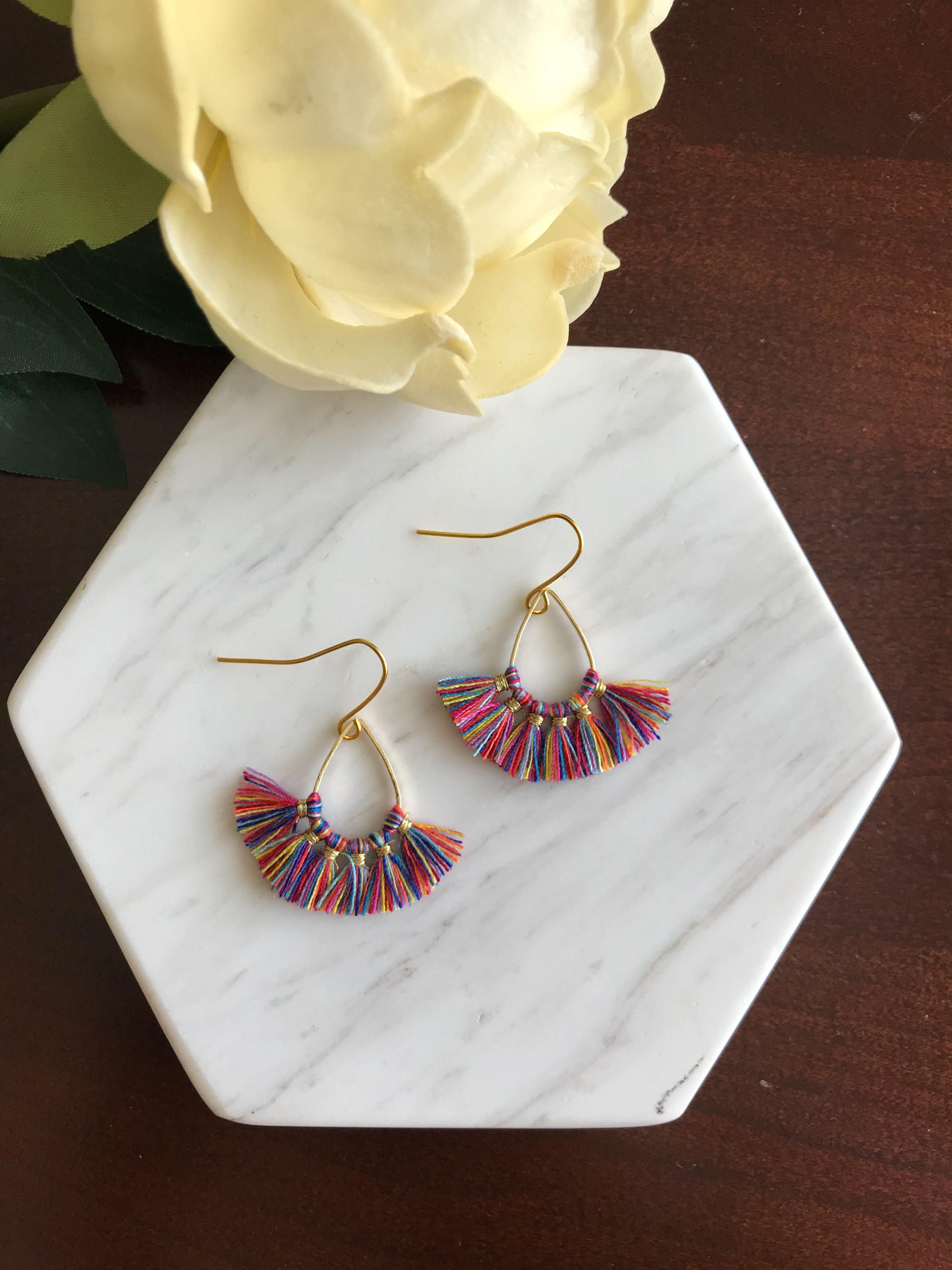 Multi color Tiny Tassels