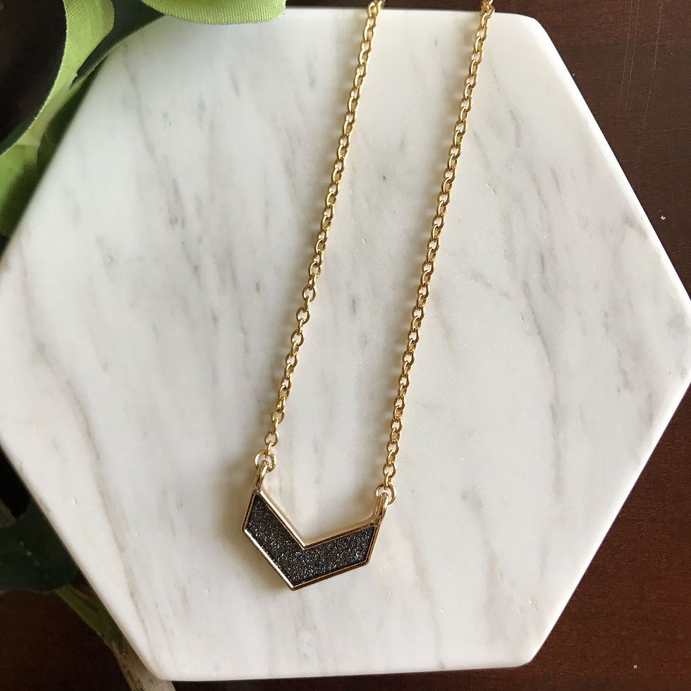 Thumbnail: Veronica Chevron Pendant Necklace