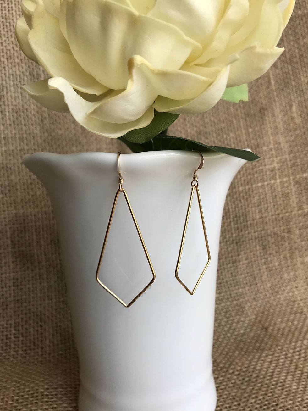 Thumbnail: Gold Kite Earrings