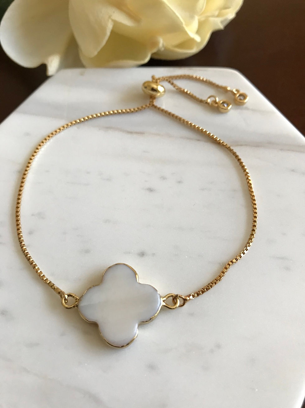 Thumbnail: Clover Bracelet Stack - Set of 2