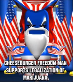 Cheeseburger Freedom Man