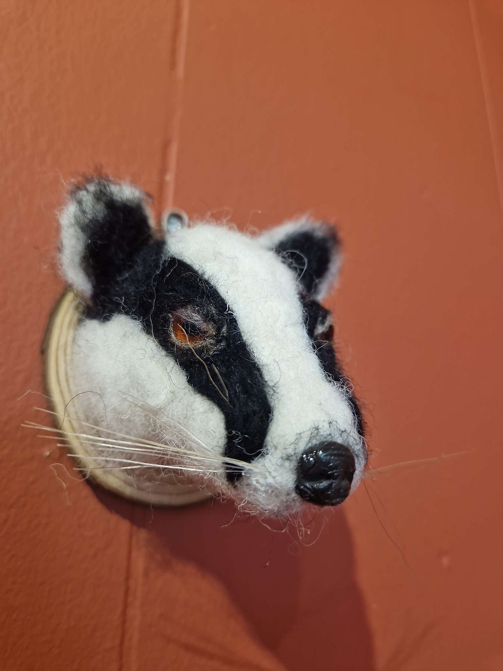 Thumbnail: Felted Badger Head