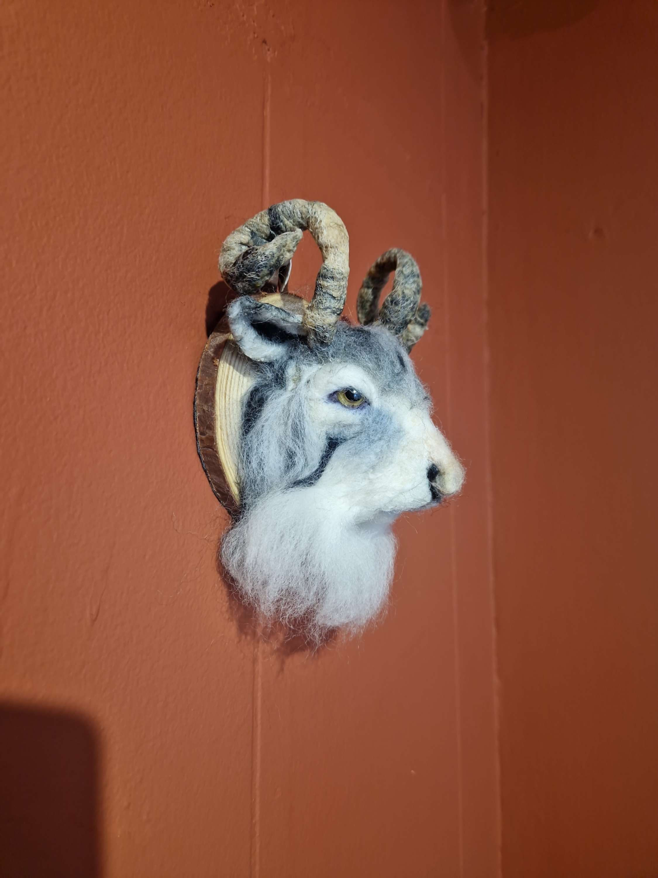 Felted Ram Head
